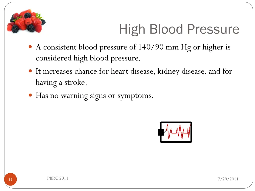 high blood pressure