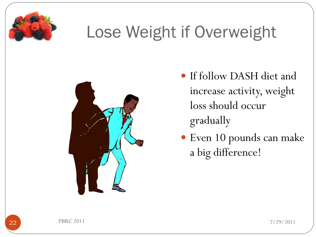 lose weight if overweight