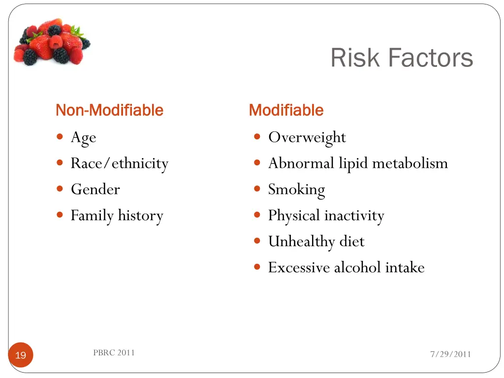 risk factors