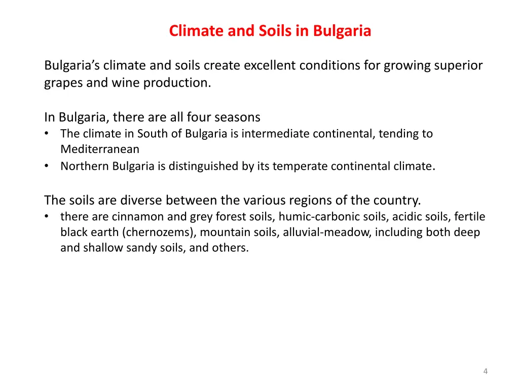 climate and soils in bulgaria