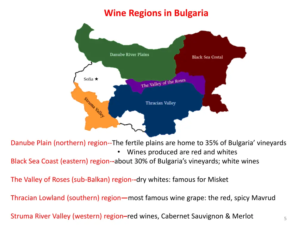 wine regions in bulgaria