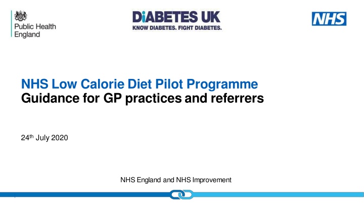 nhs low calorie diet pilot programme guidance