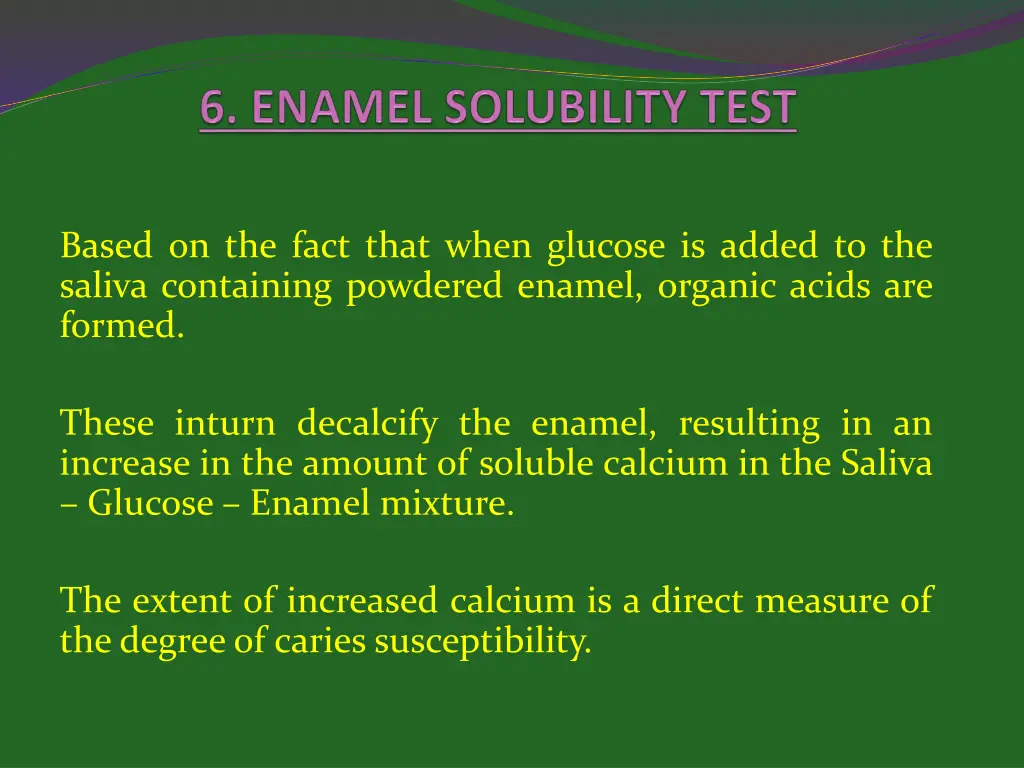 based on the fact that when glucose is added