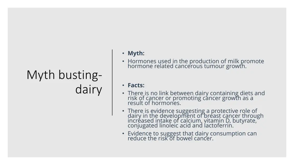 myth hormones used in the production of milk