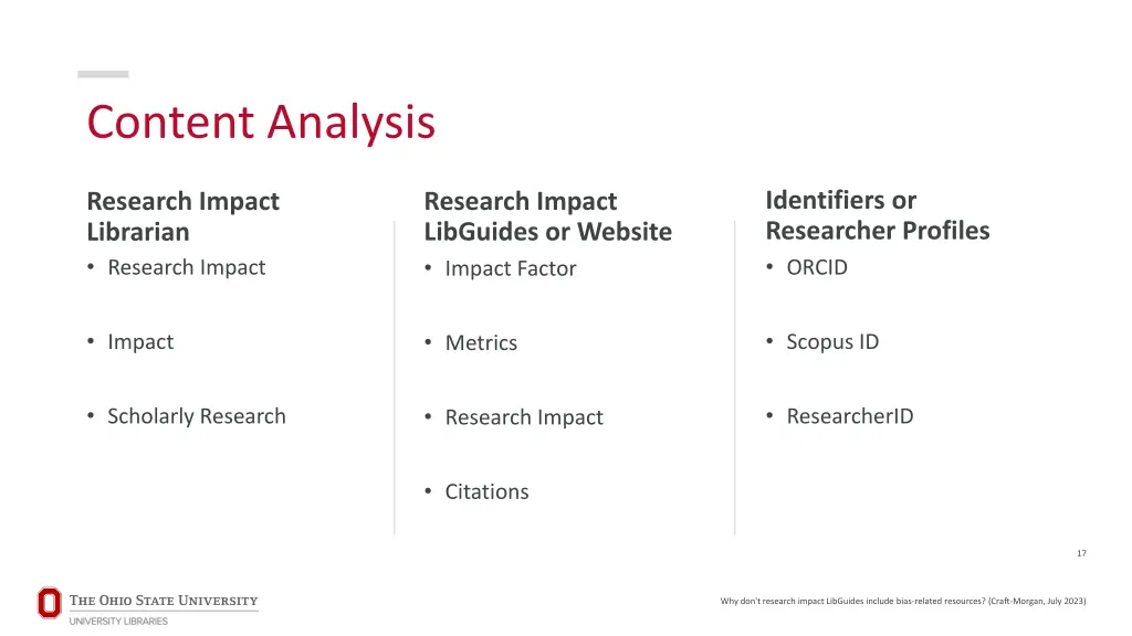 content analysis