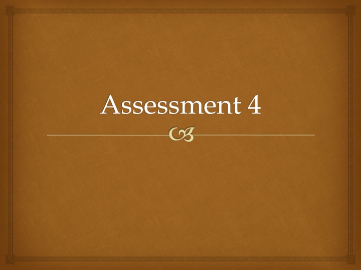 assessment 4