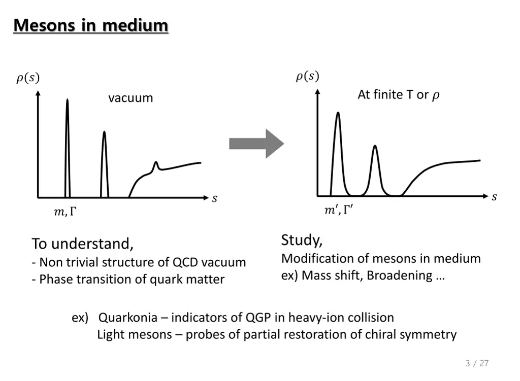 mesons in medium