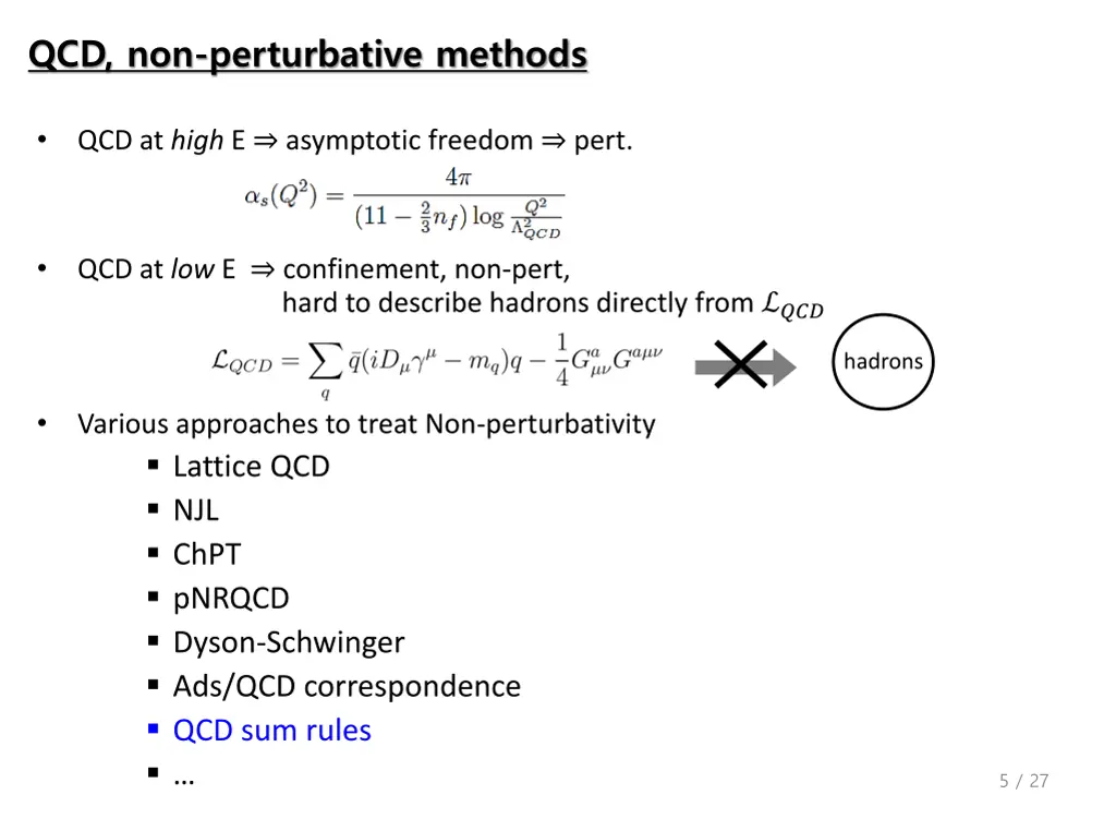 qcd non perturbative methods