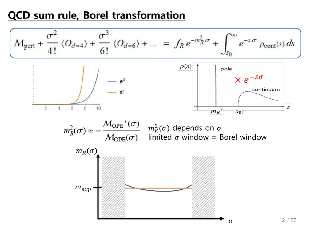 qcd sum rule borel transformation 1