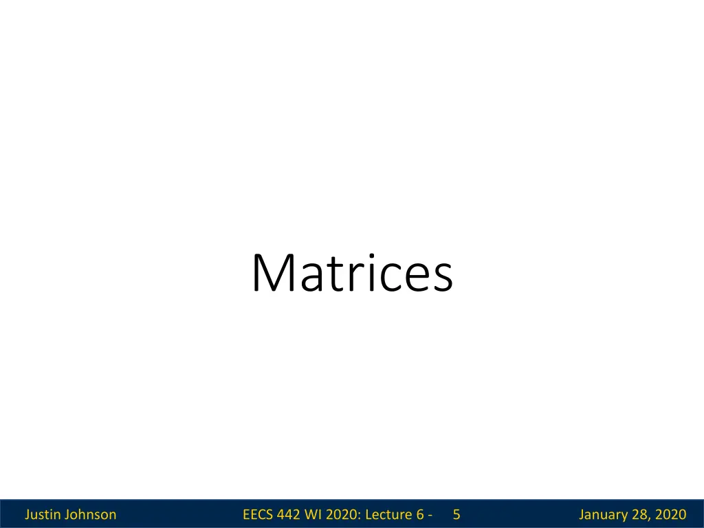 matrices