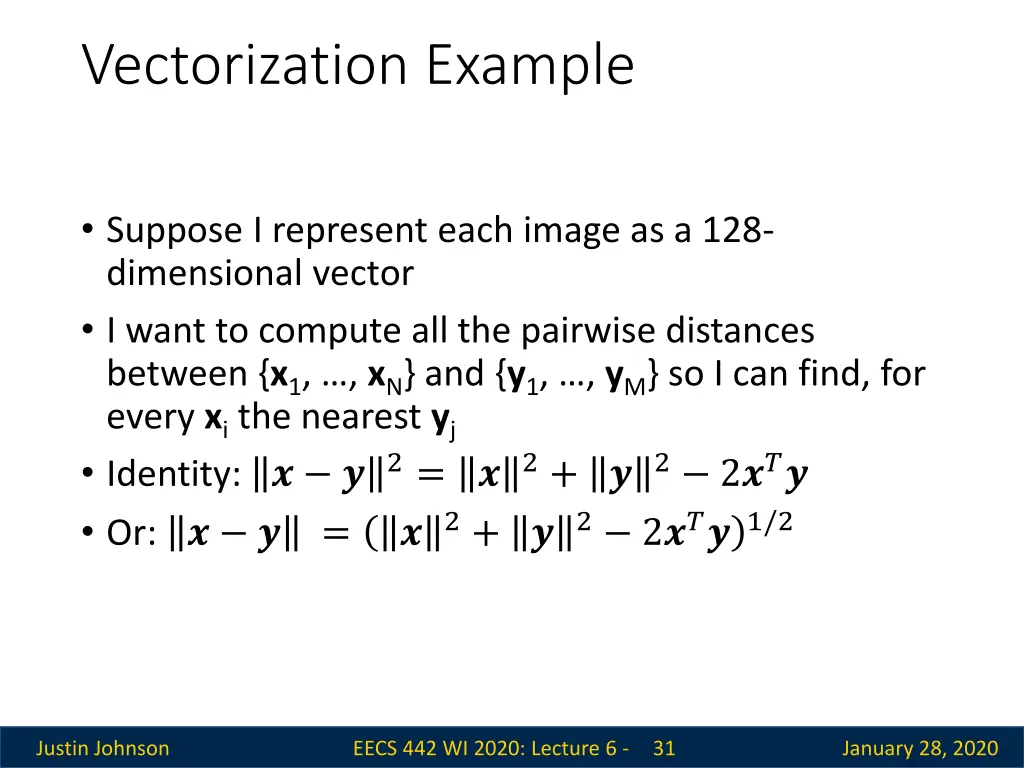 vectorization example