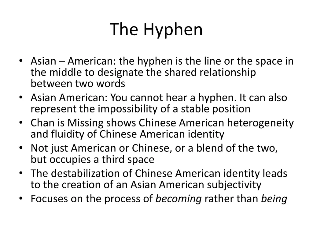 the hyphen