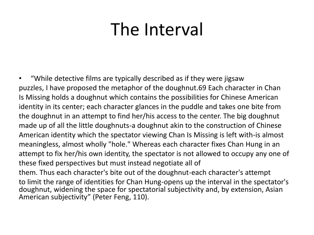 the interval