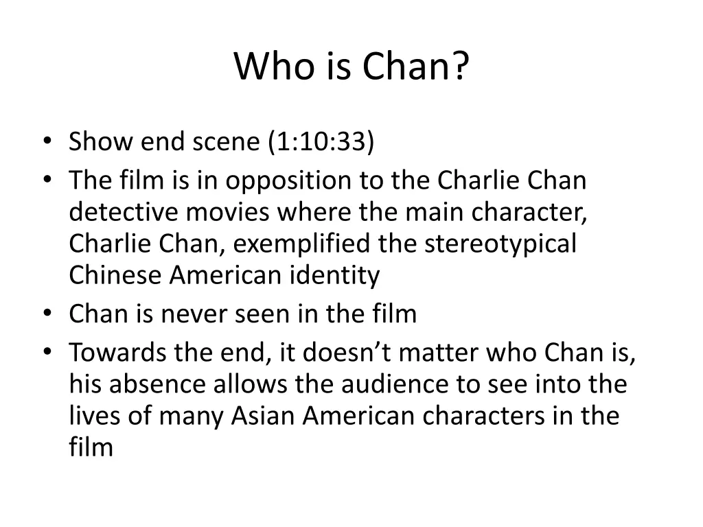 who is chan