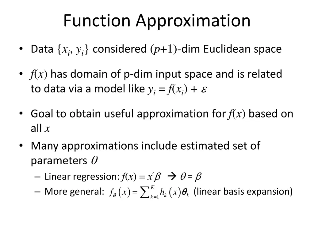 function approximation