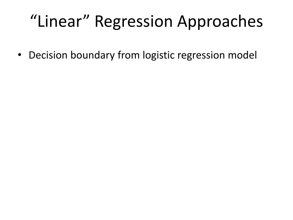 linear regression approaches 3