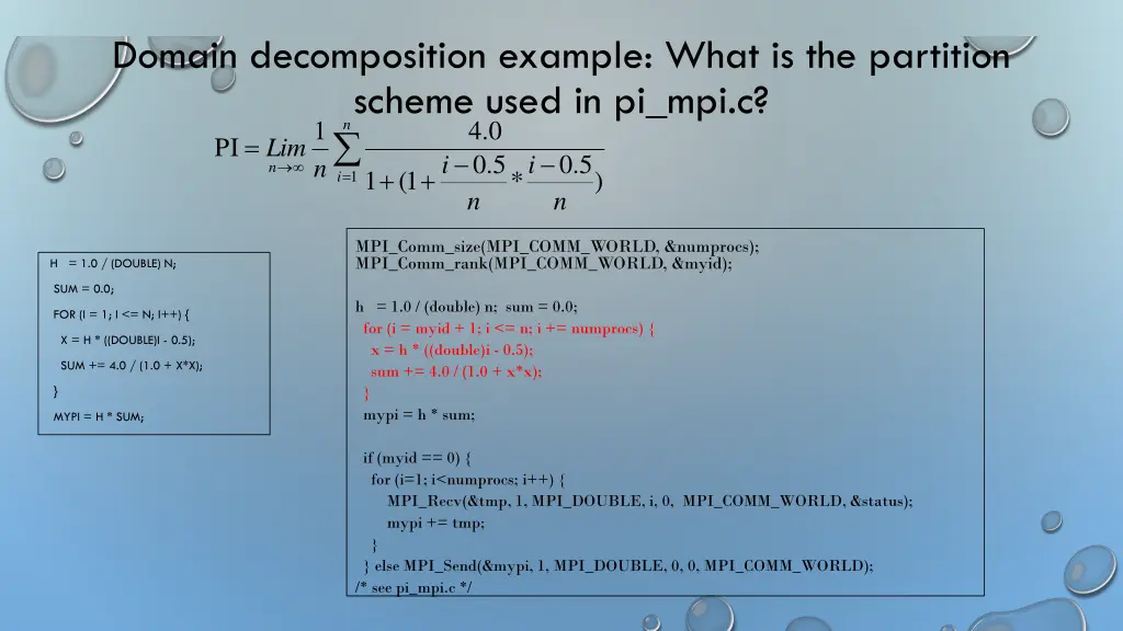 domain decomposition example what