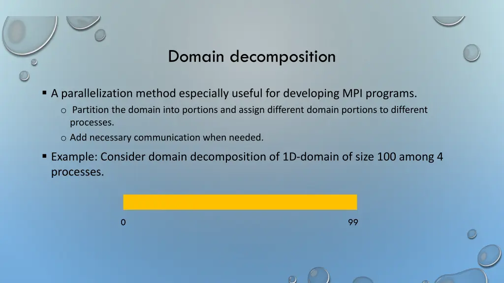 domain decomposition