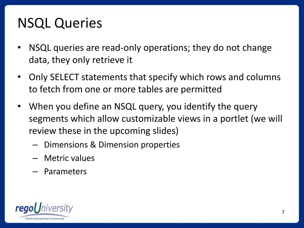 nsql queries