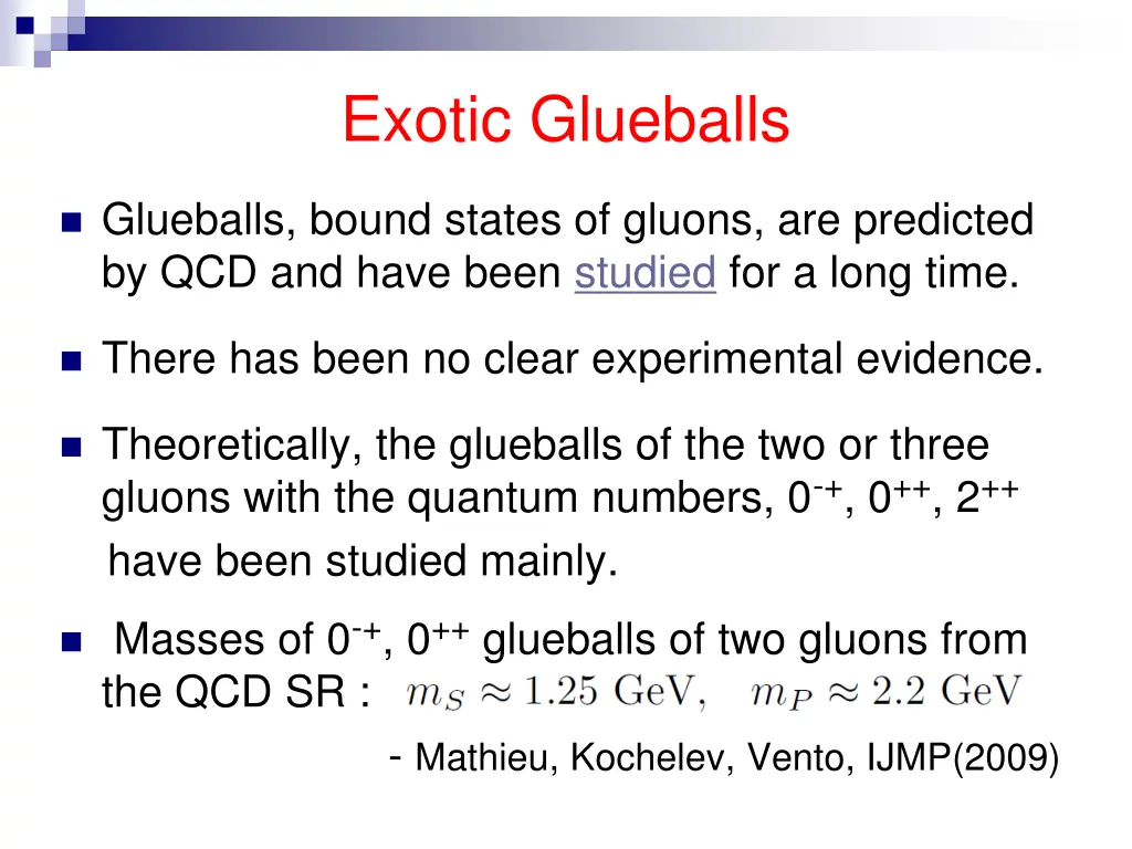 exotic glueballs