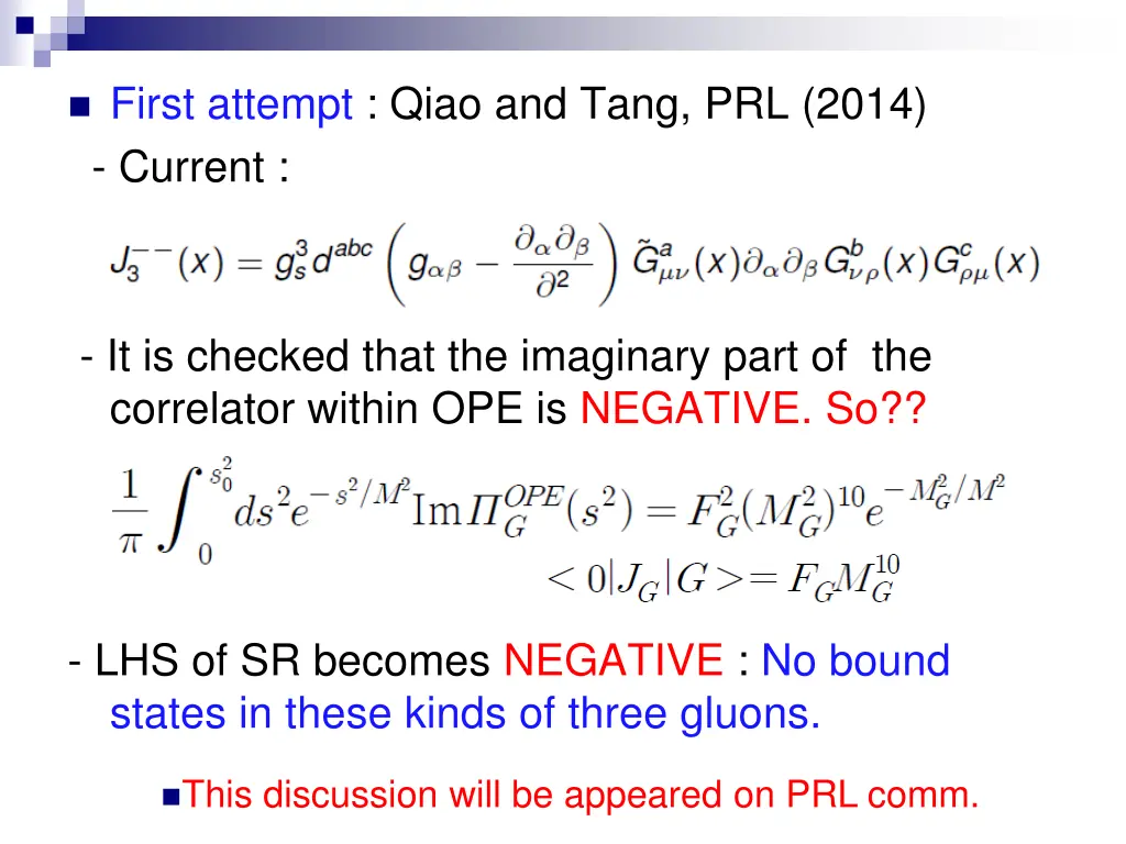 first attempt qiao and tang prl 2014 current