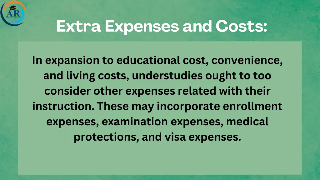 extra expenses and costs