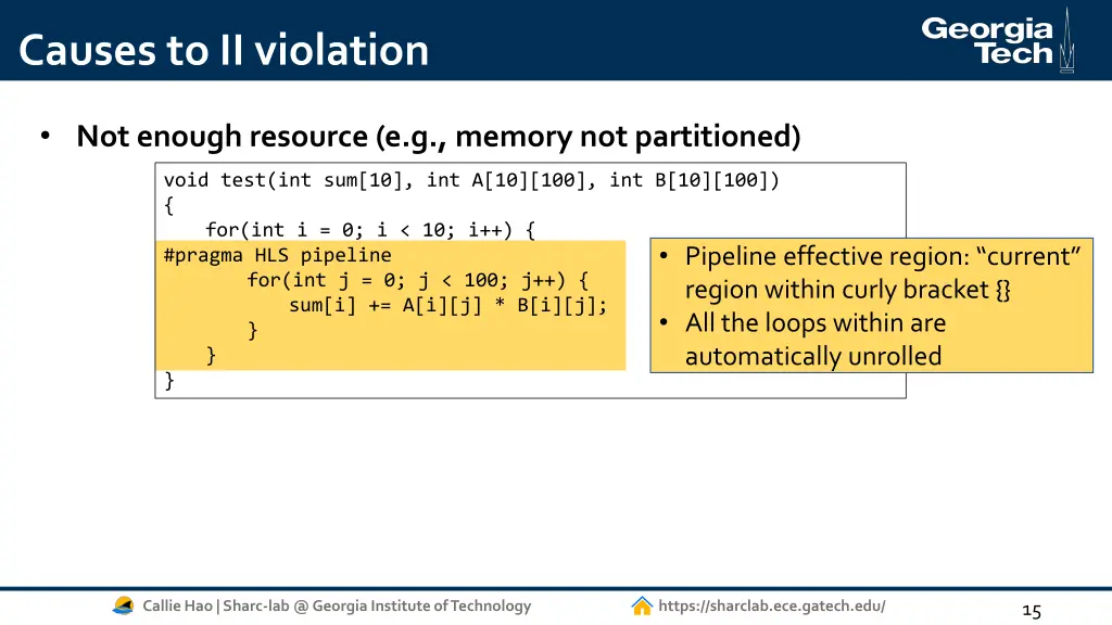 causes to ii violation