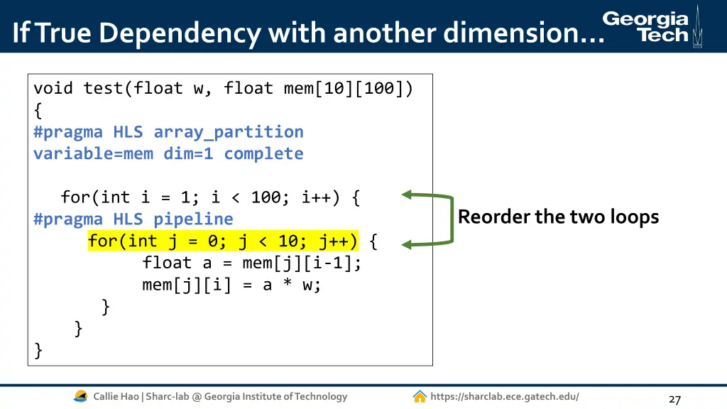 if true dependency with another dimension 1