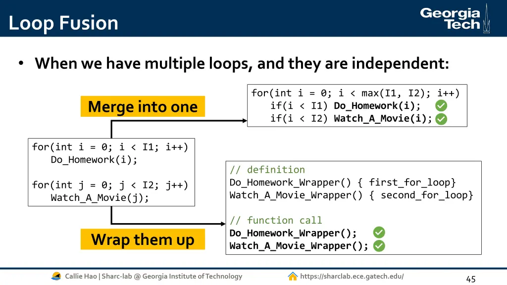 loop fusion