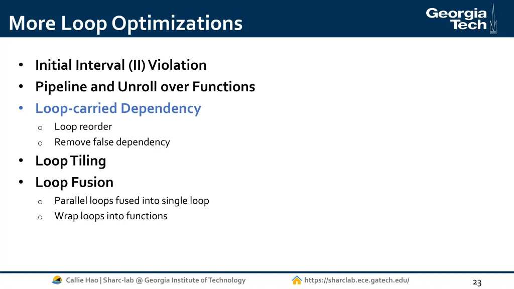 more loop optimizations 2