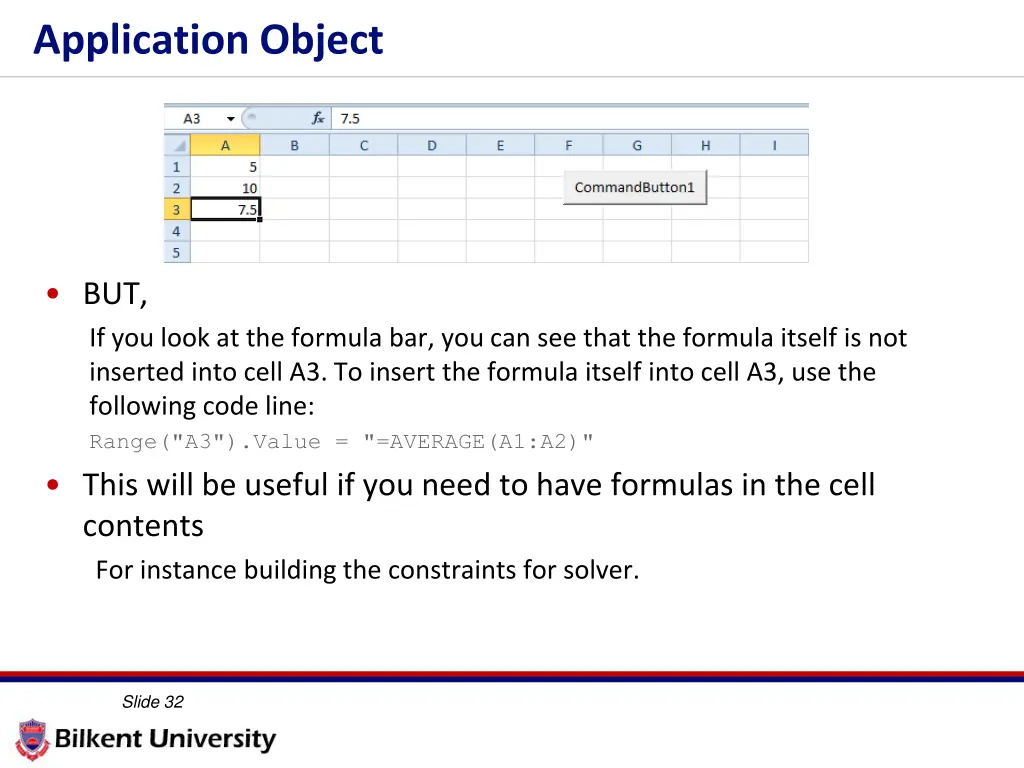 application object 1