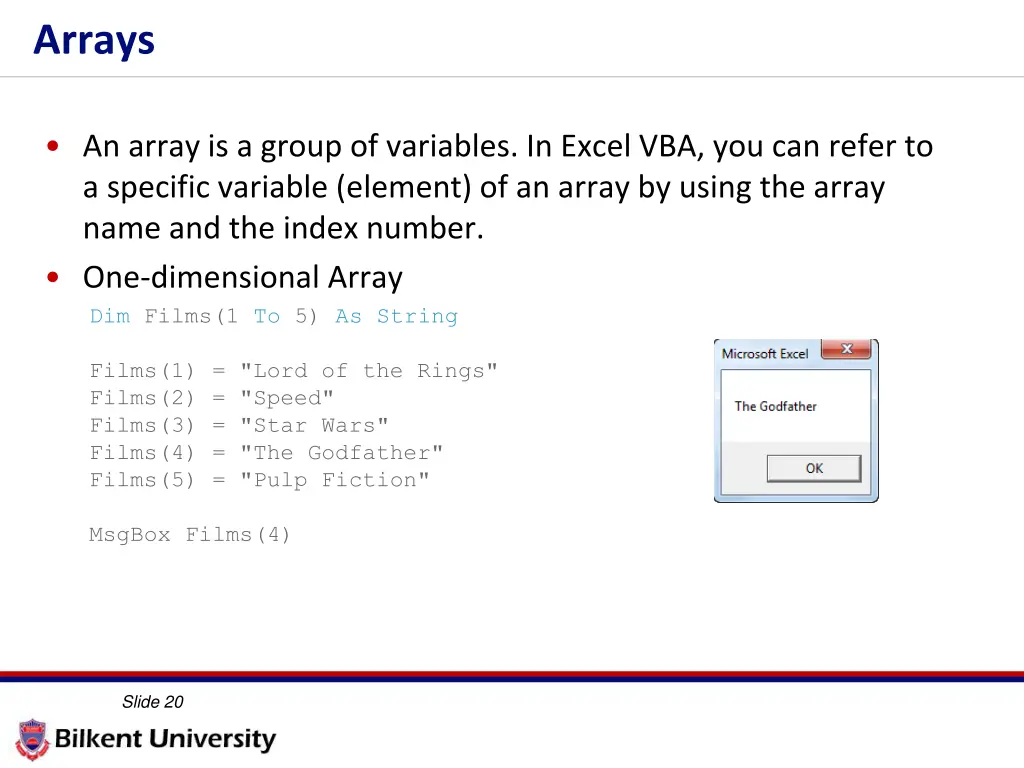 arrays