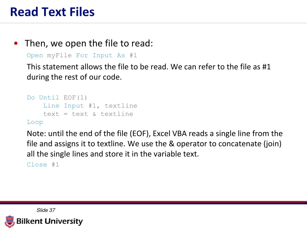 read text files 2