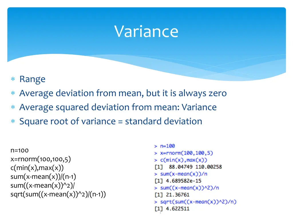 variance