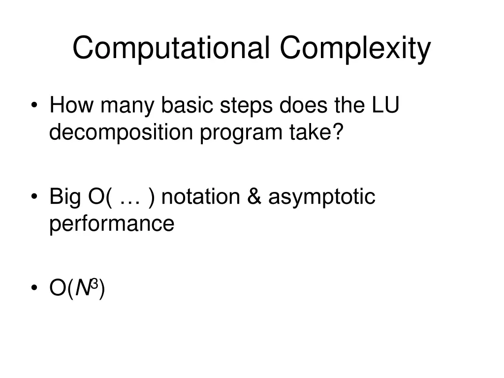 computational complexity