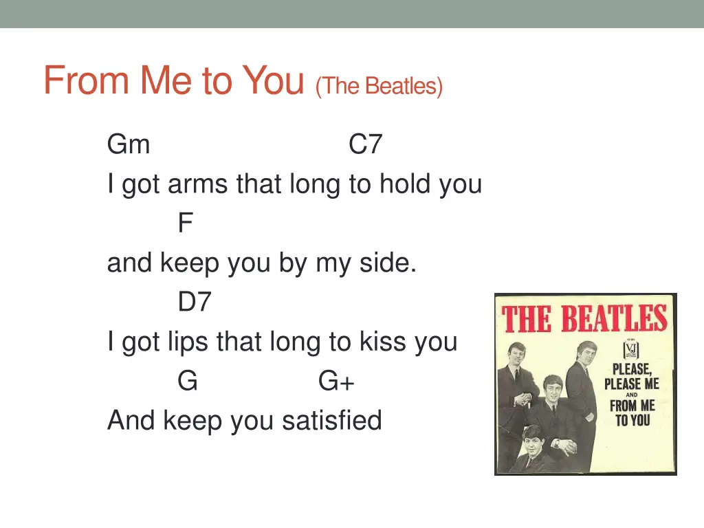 from me to you the beatles