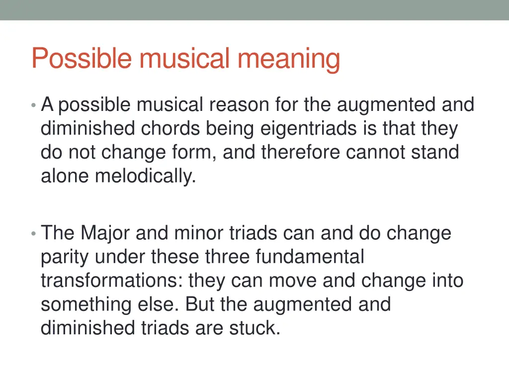 possible musical meaning