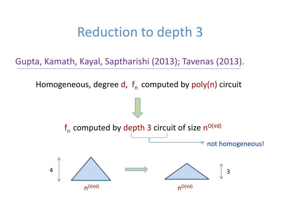 reduction to depth 3 1