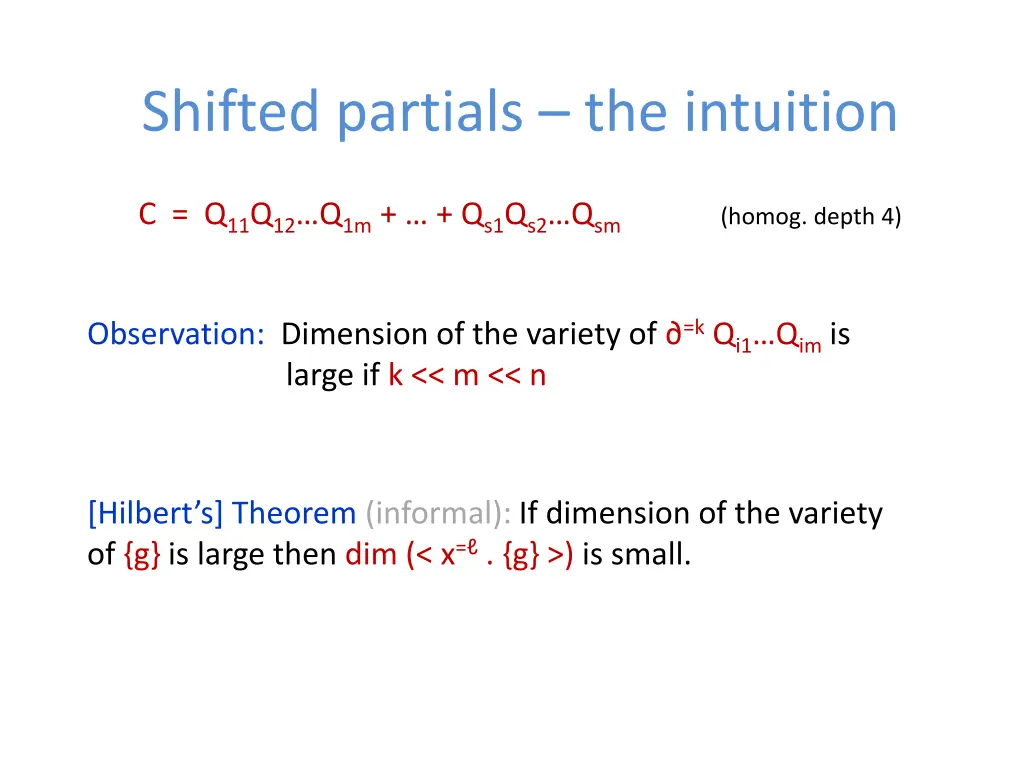 shifted partials the intuition 3