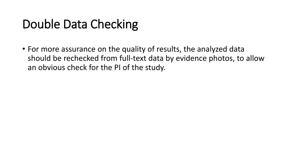 double data checking double data checking
