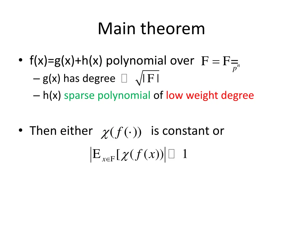 main theorem