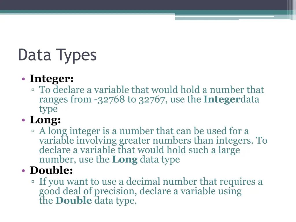 data types 1