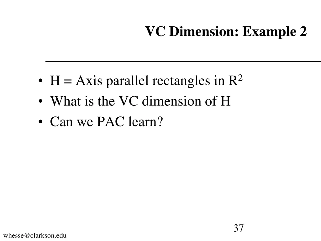 vc dimension example 2