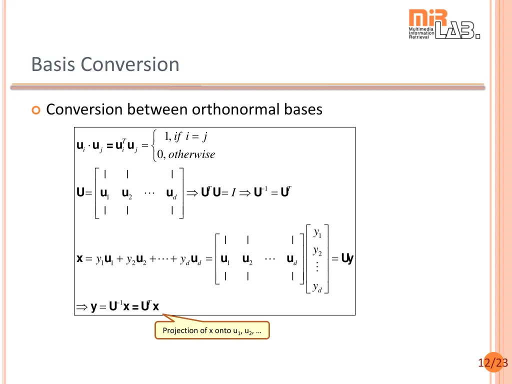 basis conversion