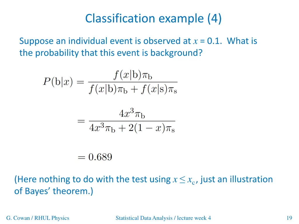 classification example 4