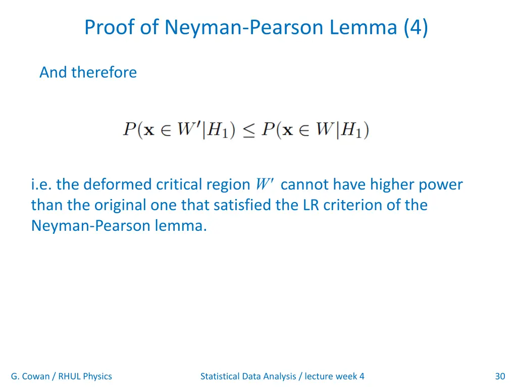 proof of neyman pearson lemma 4