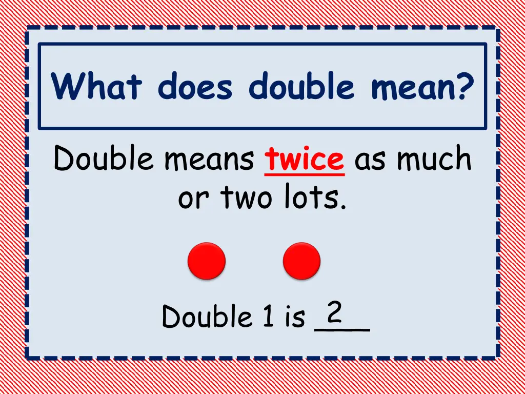 what does double mean