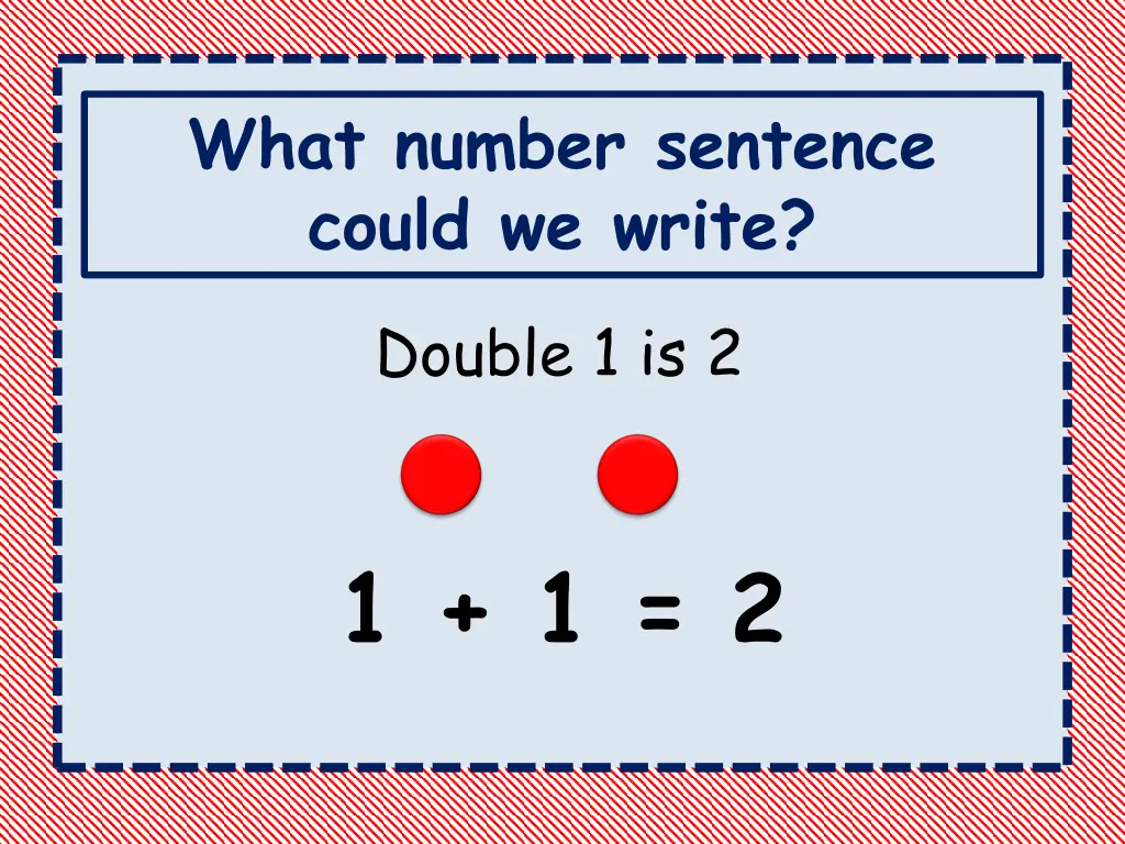 what number sentence could we write