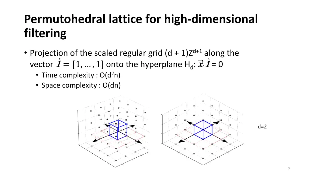 permutohedral lattice for high dimensional