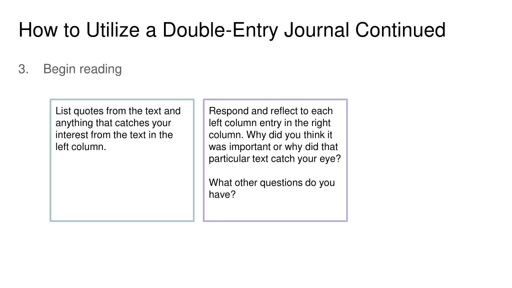 how to utilize a double entry journal continued 1